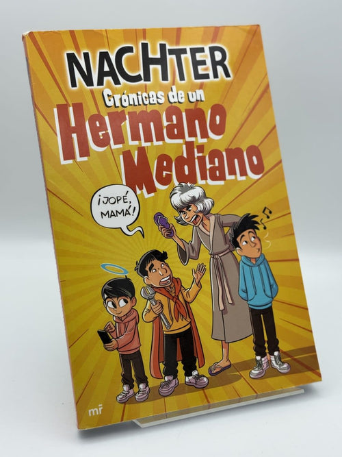 Portada de Crónicas de un Hermano Mediano de Nachter, libro de segunda mano
