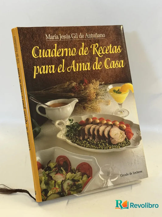 Portada de Cuaderno de Recetas para el Ama de Casa de María Jesús Gil de Antuñano, libro de segunda mano