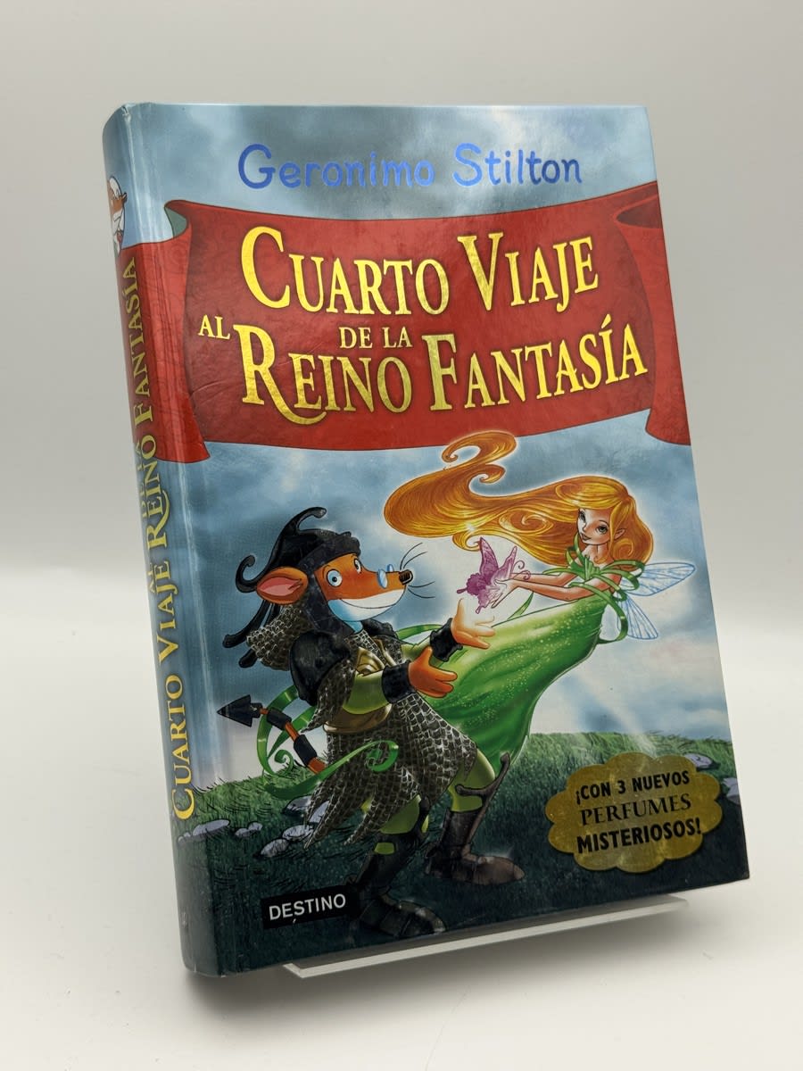 Portada de Cuarto viaje al Reino de la Fantasía - Geronimo Stilton de Geronimo Stilton, libro de segunda mano
