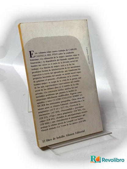 Foto 2 de Cuatro ensayos sobre la mujer de Carlos Castilla del Pino, libro de segunda mano