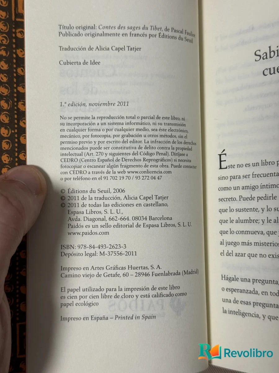 Foto 2 de Cuentos de los sabios del Tibet de Pascal Fauliot, libro de segunda mano