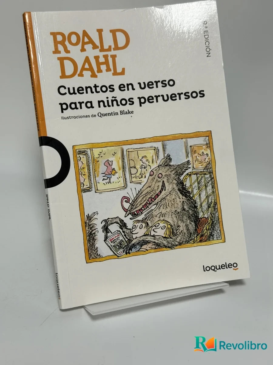 Portada de Cuentos en verso para niños perversos de Roald Dahl, libro de segunda mano