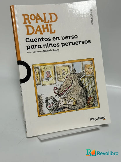 Portada de Cuentos en verso para niños perversos de Roald Dahl, libro de segunda mano