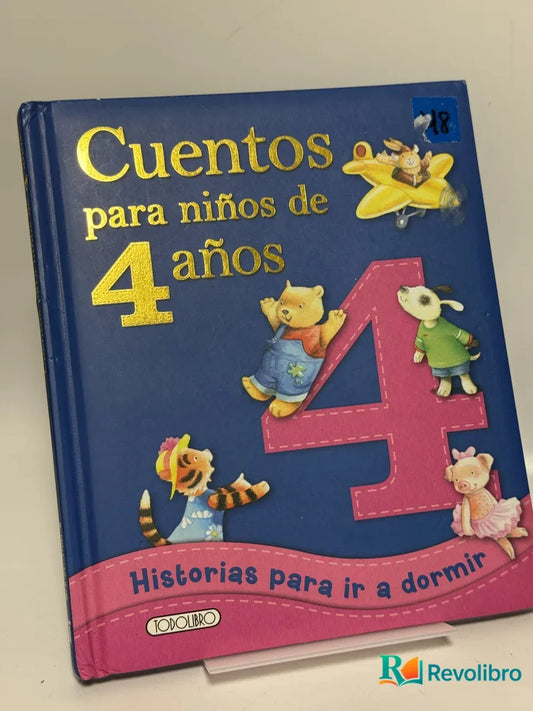 Portada de Cuentos para niños de 4 años de Equipo Todolibro, libro de segunda mano