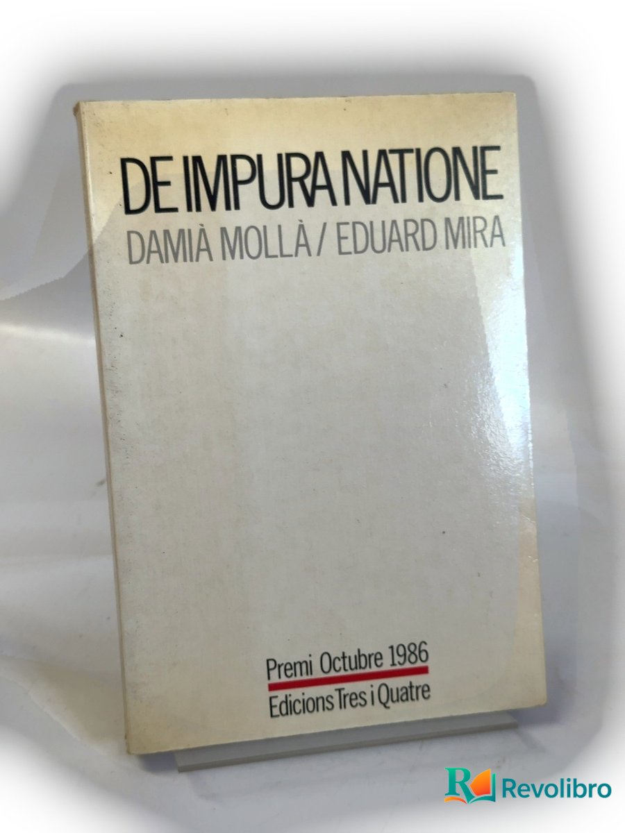 Portada de De impura natione - 1ª edición de Damià Mollà, libro de segunda mano