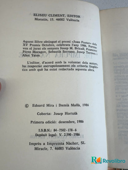 Foto 2 de De impura natione - 1ª edición de Damià Mollà, libro de segunda mano
