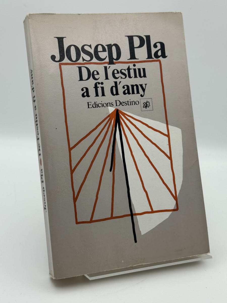 Portada de De l'estiu a fi d'any de Josep Pla, libro de segunda mano