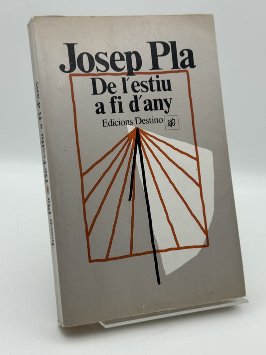 Portada de De l'estiu a fi d'any de Josep Pla, libro de segunda mano