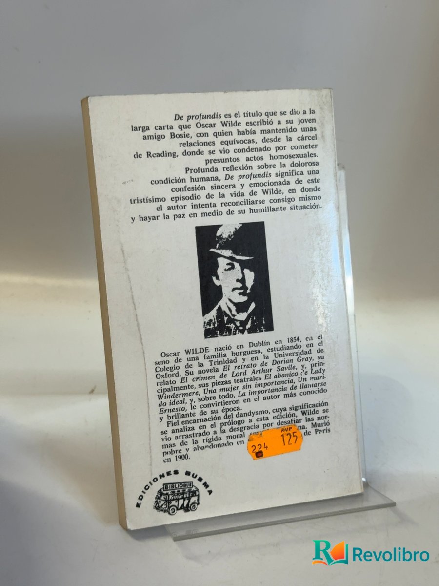 Foto 2 de De profundis de Oscar Wilde, libro de segunda mano