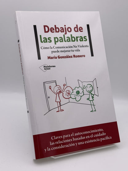 Portada de Debajo de las palabras - María González Romero de María González Romero, libro de segunda mano