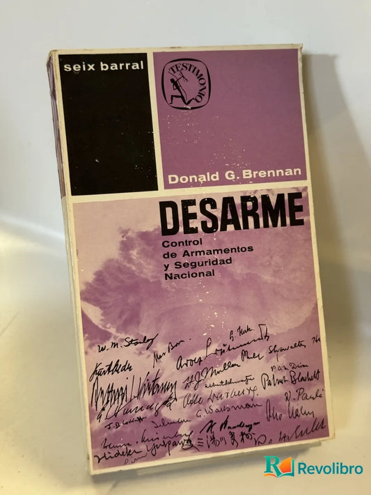 Portada de Desarme de Donald G. Brennan, libro de segunda mano