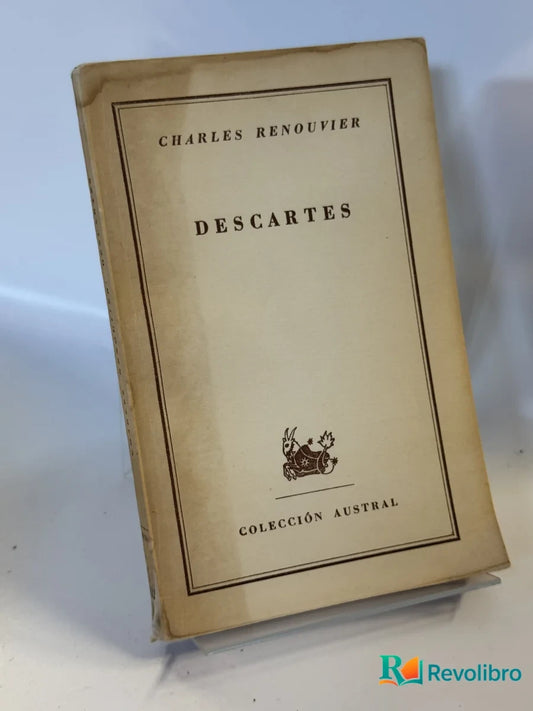 Portada de Descartes de Charles Renouvier, libro de segunda mano