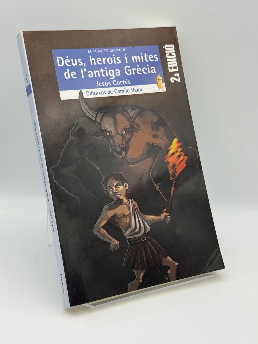 Portada de Déus, herois i mites de l'antigua Grècia de Jesús Cortés, libro de segunda mano