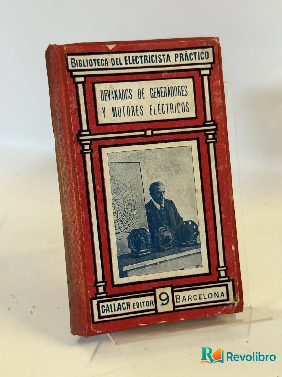 Portada de Devanados de generadores y motores eléctricos de D. Ricardo Caro y Anchía, libro de segunda mano
