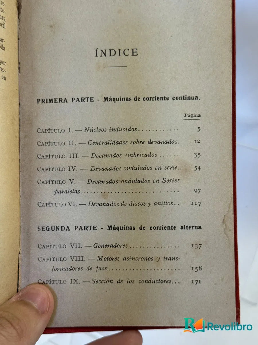 Foto 3 de Devanados de generadores y motores eléctricos de D. Ricardo Caro y Anchía, libro de segunda mano