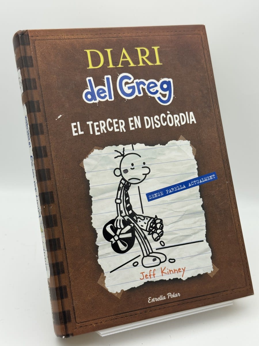 Portada de Diari de greg El tercer en discòrdia - Jeff Kinney de Jeff Kinney, libro de segunda mano