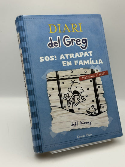 Portada de Diari del Greg, Sos! Atrapat en família - Jeff Kinney de Jeff Kinney, libro de segunda mano