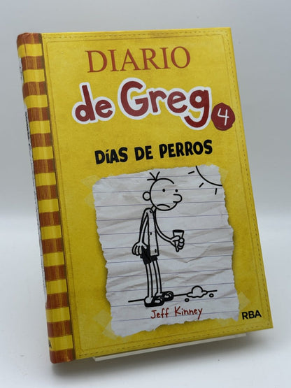 Portada de Diario de Greg 4: Días de perros de Jeff Kinney, libro de segunda mano