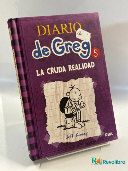 Portada de Diario de greg 5: la cruda realidad de Jeff Kinney, libro de segunda mano