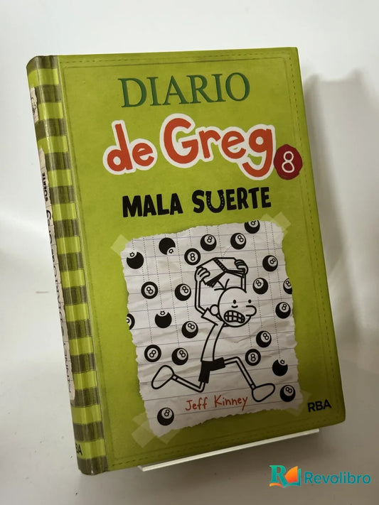 Portada de Diario de Greg 8 Mala Suerte de Jeff Kinney, libro de segunda mano