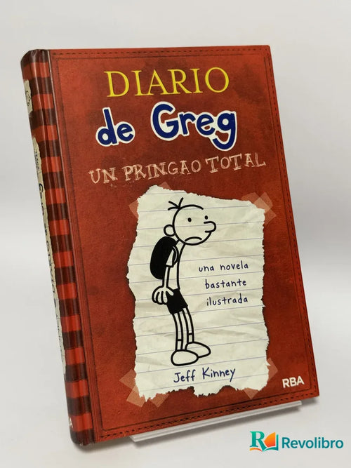 Portada de Diario de Greg un Pringao Total de Jeff Kinney, libro de segunda mano
