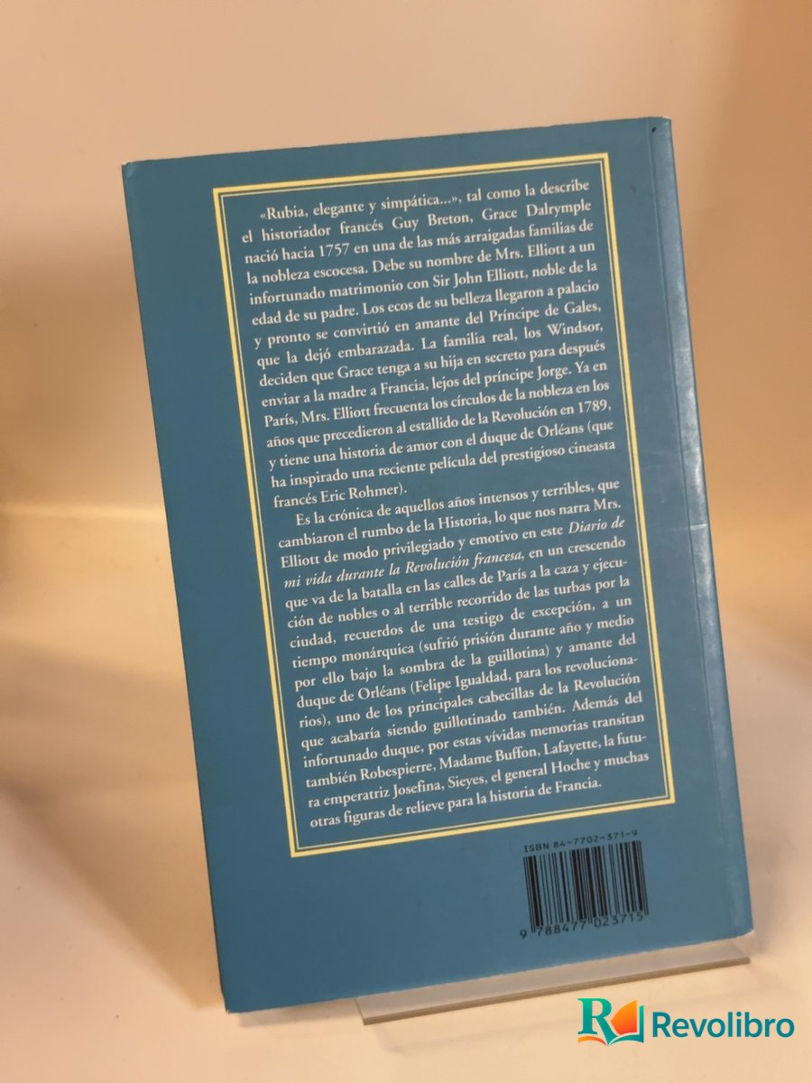 Foto 2 de Diario de mi vida durante la Revolución Francesa de Grace Dalrymple Elliott, libro de segunda mano