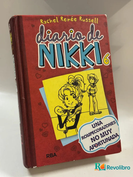 Portada de diario de NIKKI 6 de Rachel Renée Russell, libro de segunda mano