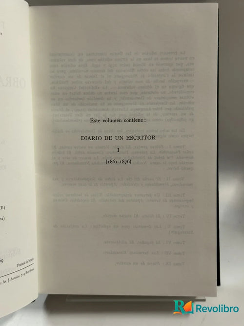 Portada de Diario de un Escritor de F. M. Dostoievski, libro de segunda mano