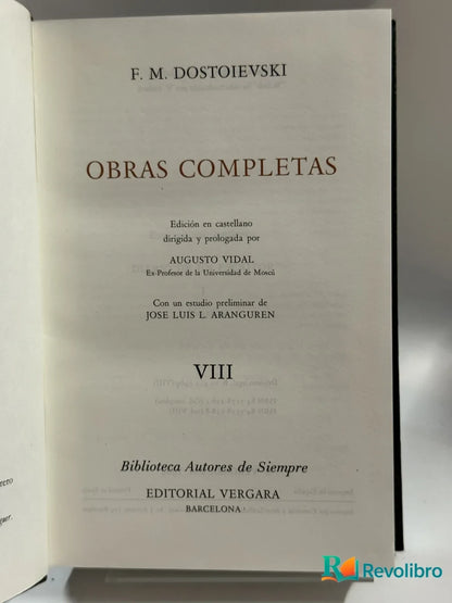 Foto 2 de Diario de un Escritor de F. M. Dostoievski, libro de segunda mano