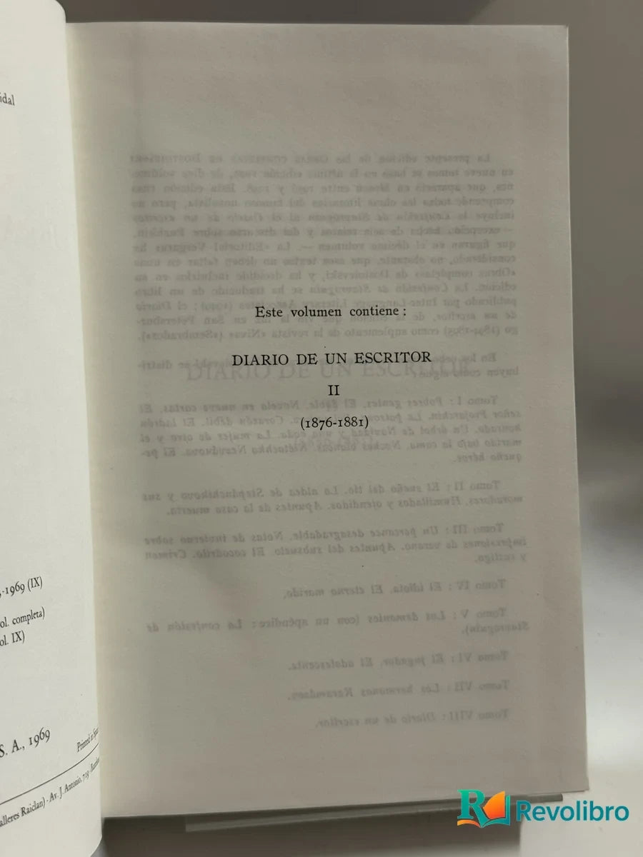 Portada de Diario de un Escritor II (1876-1881) de F. M. Dostoievski, libro de segunda mano