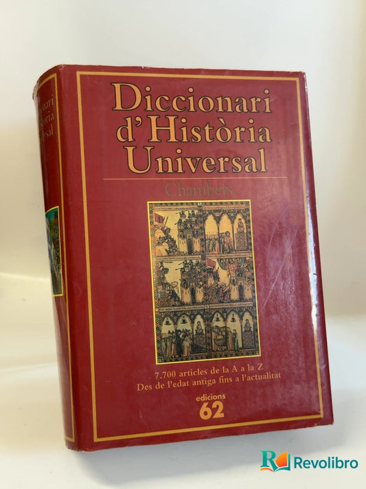 Portada de Diccionari d'història universal de Bruce P. Lenman, libro de segunda mano