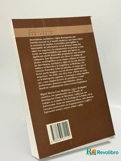 Foto 2 de Diccionario de abreviaturas, siglas y acrónimos de M. J. Murcia Grau, libro de segunda mano