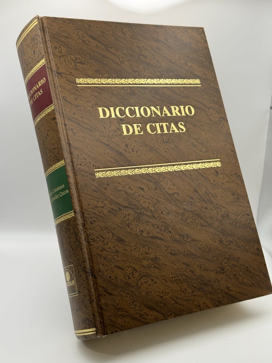 Portada de Diccionario de citas - Wenceslao Castañares, José Luis González Quirós de Wenceslao Castañares, libro de segunda mano