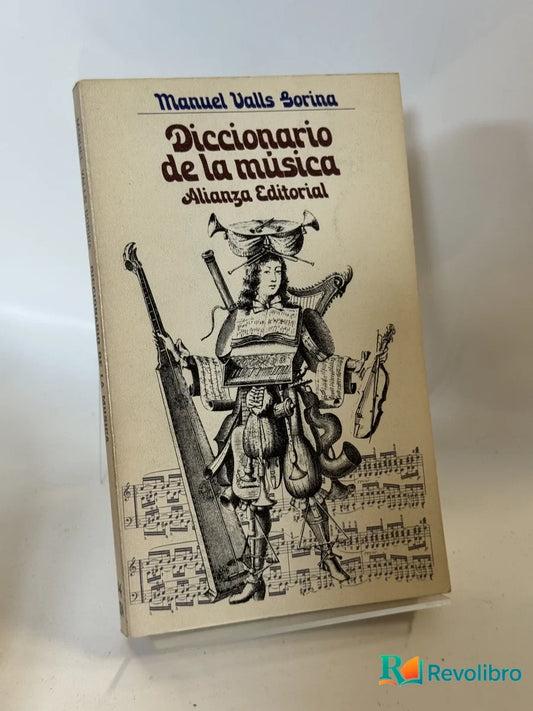 Portada de Diccionario de la música de Manuel Valls Borina, libro de segunda mano