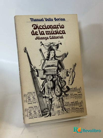 Portada de Diccionario de la música de Manuel Valls Borina, libro de segunda mano