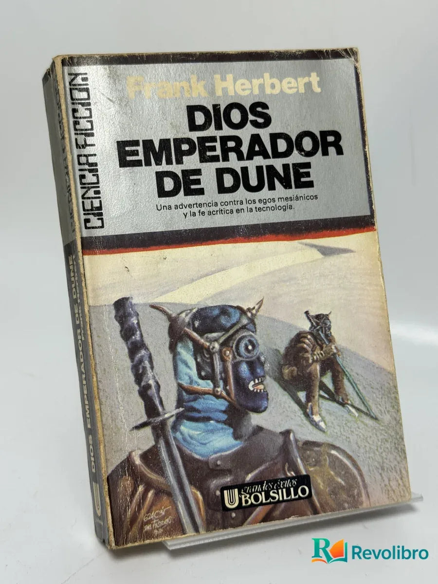 Portada de Dios emperador de Dune de Frank Herbert, libro de segunda mano