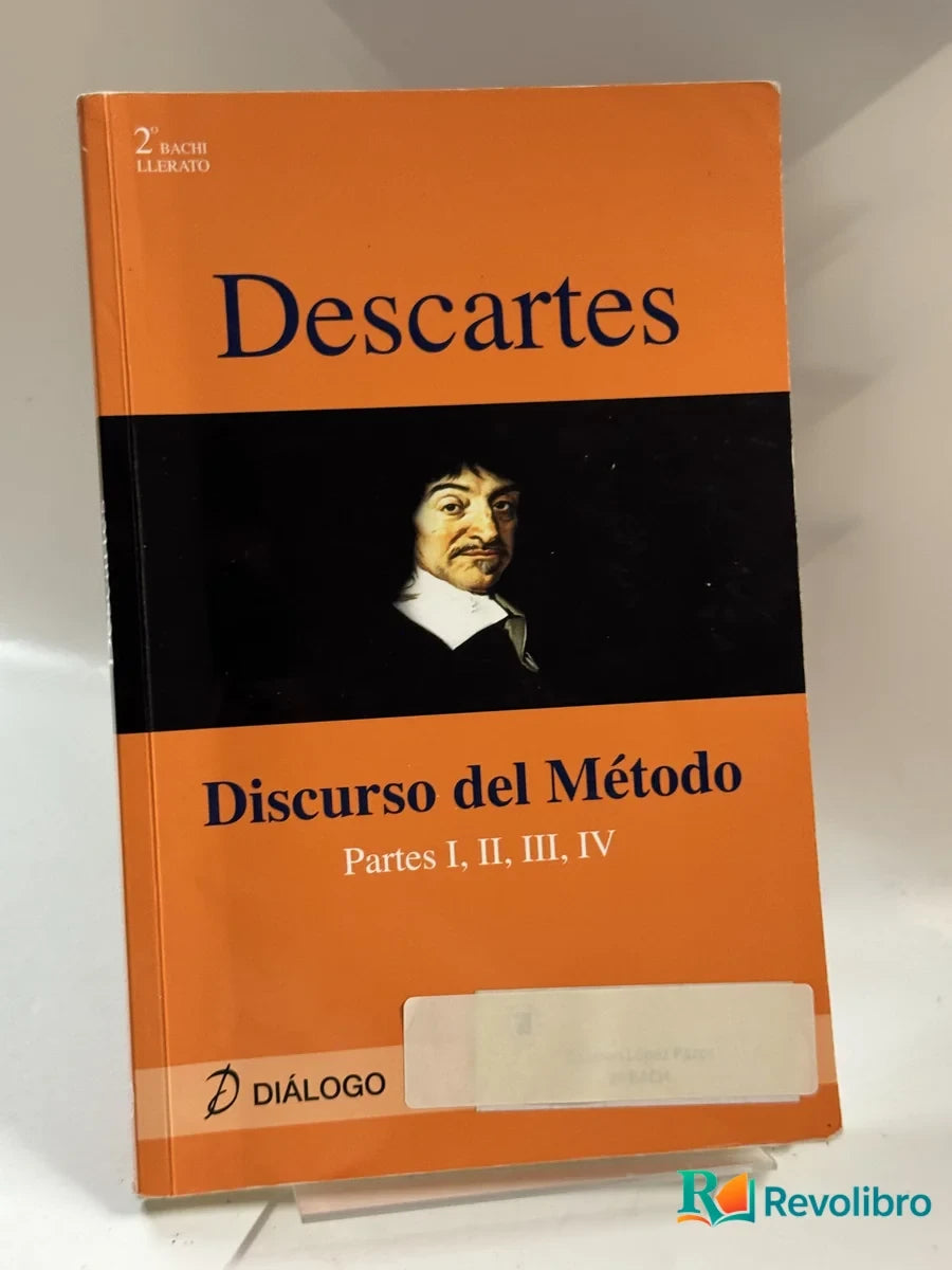 Portada de Discurso del Método de Descartes, libro de segunda mano