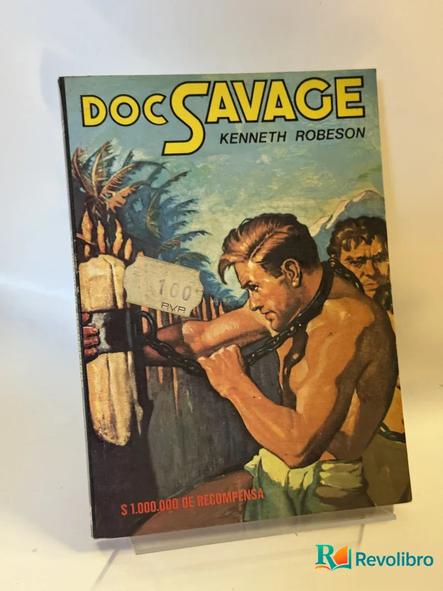 Portada de Doc Savage de Kenneth Robeson, libro de segunda mano