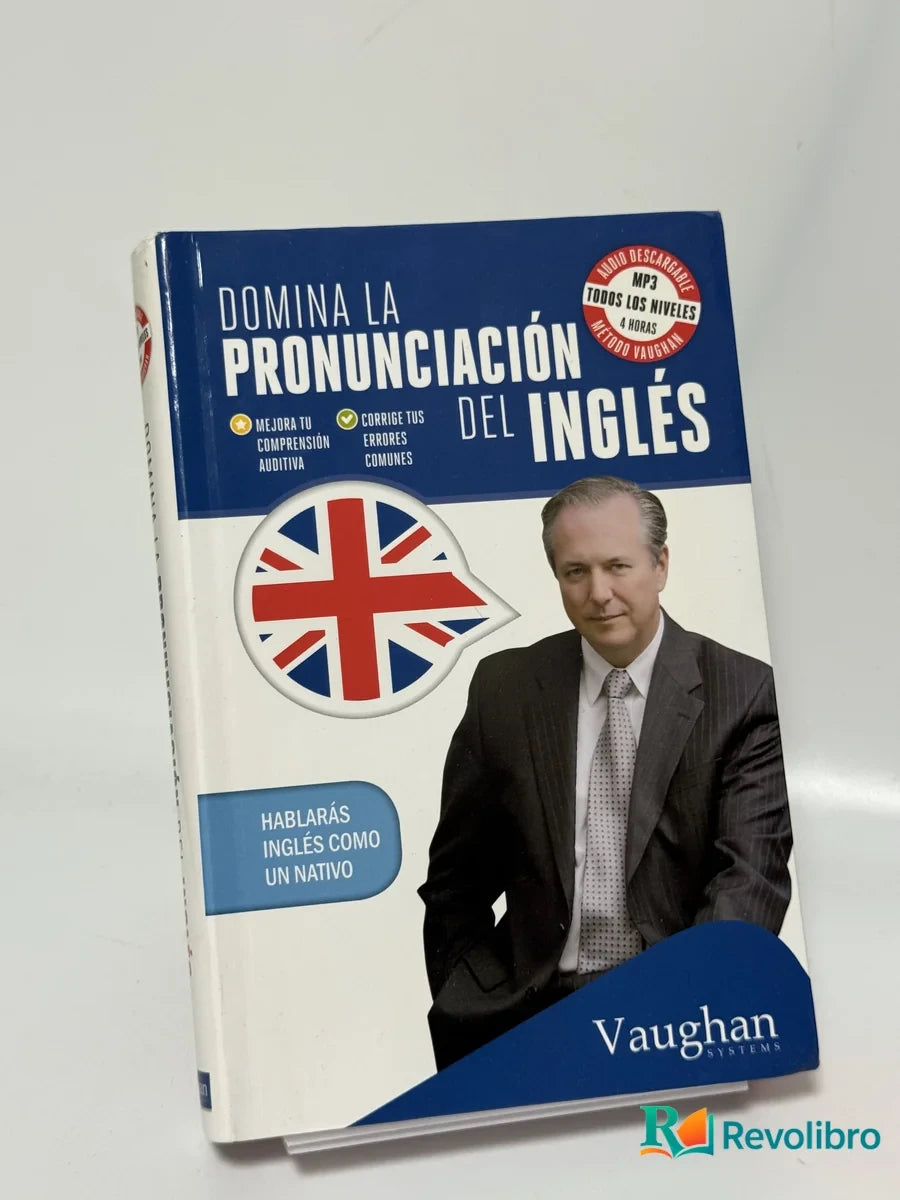 Portada de Domina la pronunciación del inglés de Vaughan, libro de segunda mano