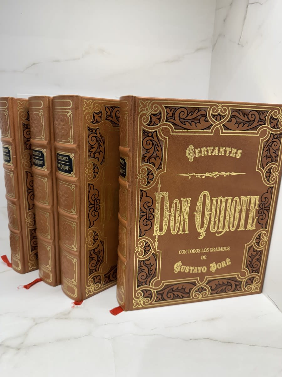 Don Quijote de la Mancha 4 tomos - Cervantes - Portada