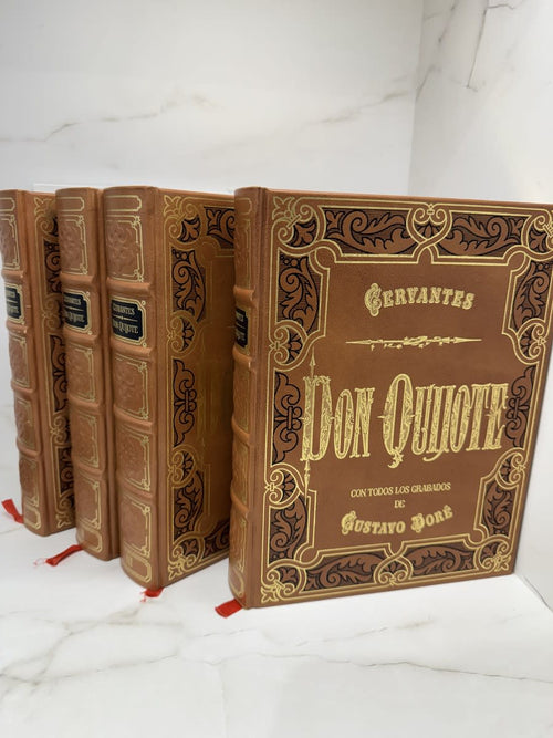 Don Quijote de la Mancha 4 tomos - Cervantes - Portada