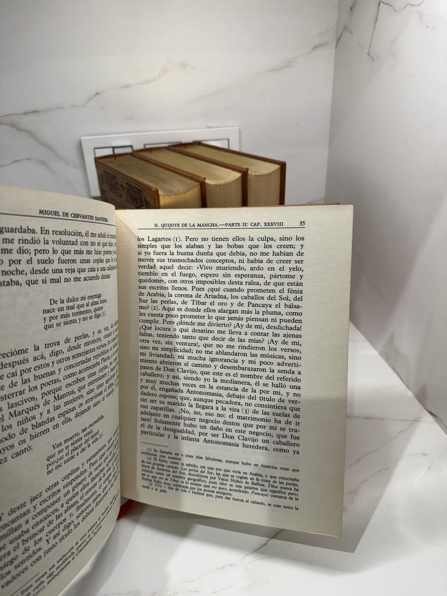 Don Quijote de la Mancha 4 tomos - Cervantes - Imagen 3