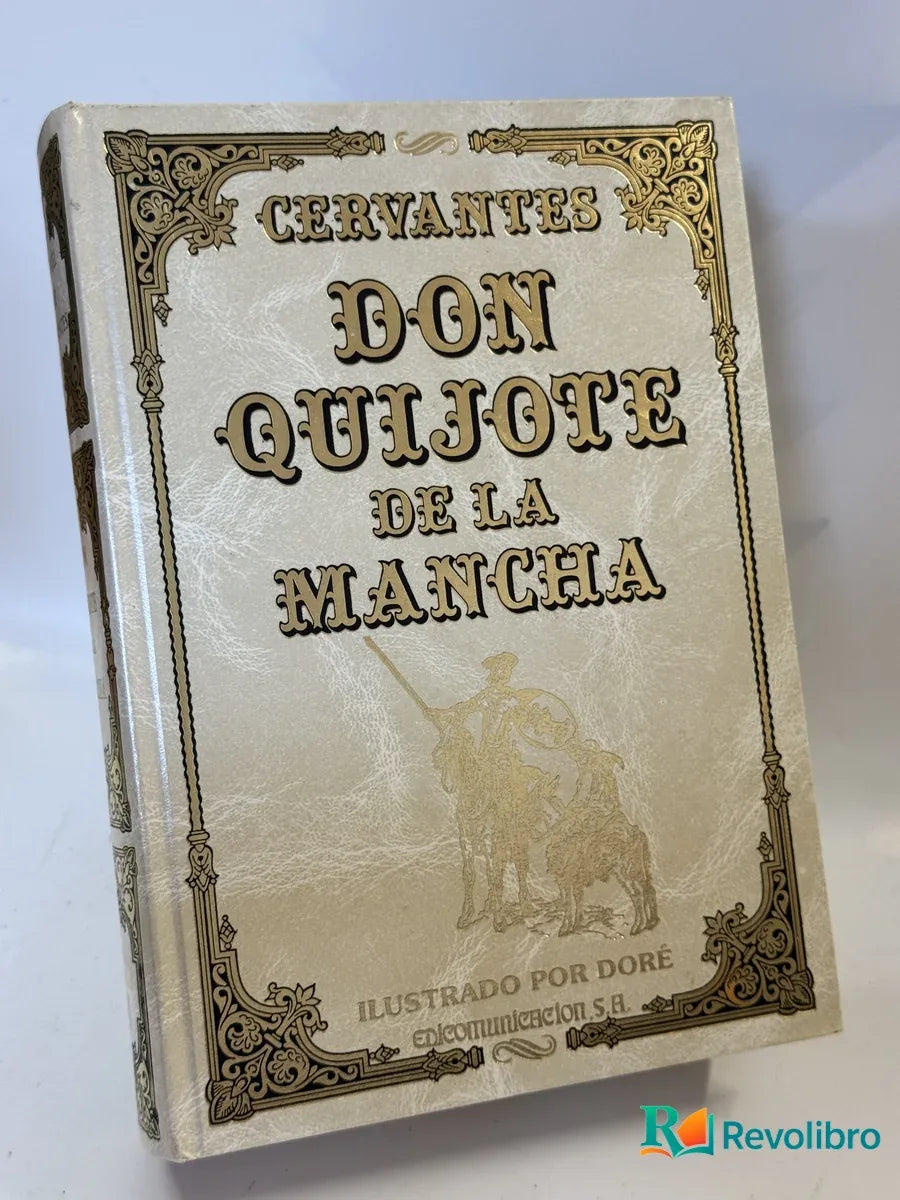 Portada de Don Quijote de la Mancha de Cervantes, libro de segunda mano