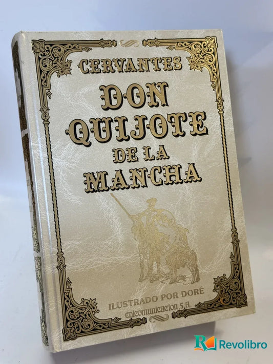 Portada de Don Quijote de la Mancha de Cervantes, libro de segunda mano