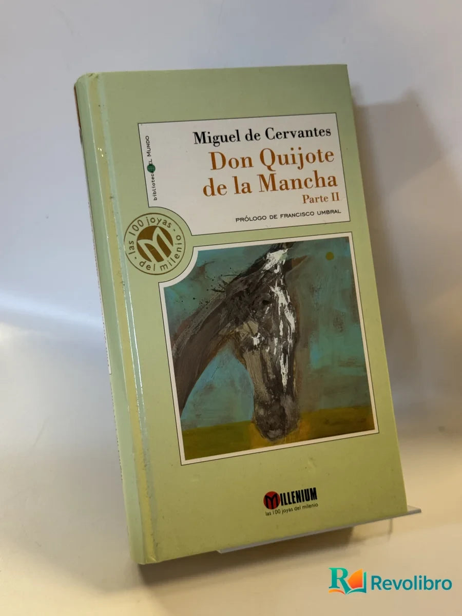 Portada de Don Quijote de la Mancha Parte II de Miguel de Cervantes, libro de segunda mano