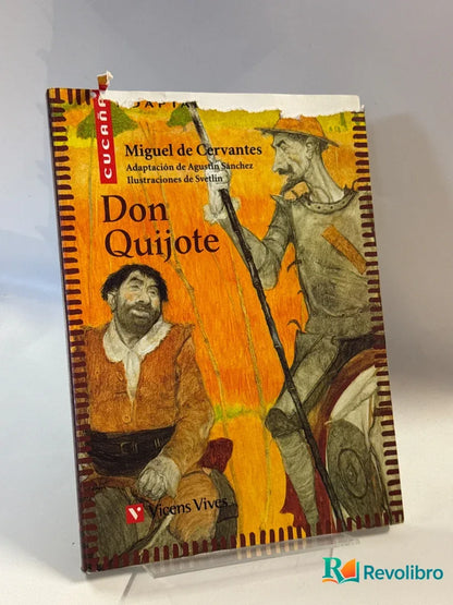 Portada de Don Quijote de Miguel de Cervantes, libro de segunda mano