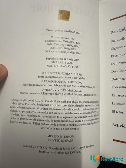 Foto 3 de Don Quijote de Miguel de Cervantes, libro de segunda mano