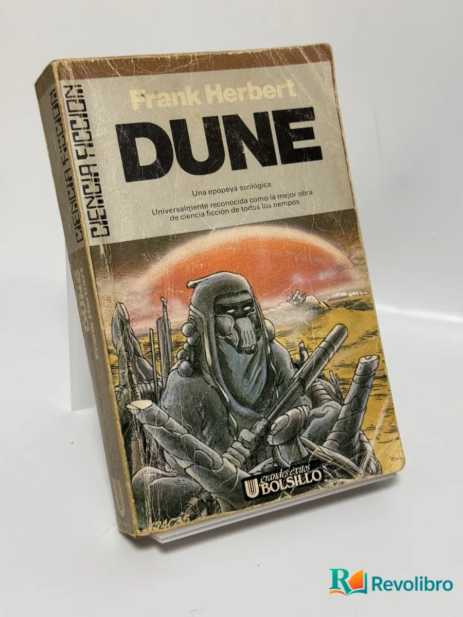 Portada de Dune de Frank Herbert, libro de segunda mano