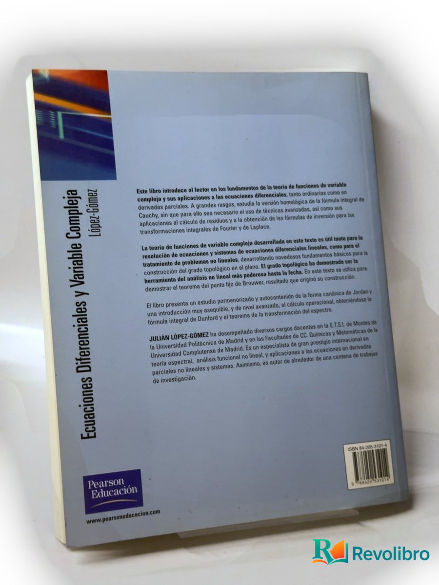 Foto 2 de Ecuaciones Diferenciales y Variable Compleja de Julián López-Gómez, libro de segunda mano