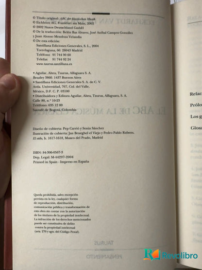 Foto 4 de El ABC de la música clásica - 1ª edición de Eckhardt van den Hoogen, libro de segunda mano
